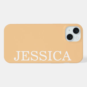 EENVOUDIG STIJLVOOL GEPERSONALISEERDE NAAM MODERN iPhone 15 PLUS CASE
