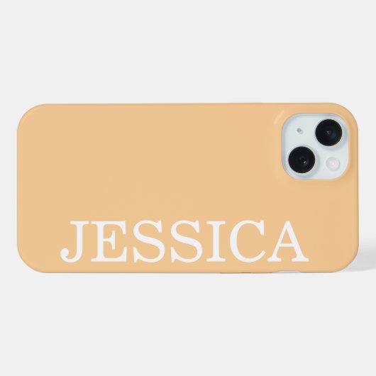 EENVOUDIG STIJLVOOL GEPERSONALISEERDE NAAM MODERN iPhone HOESJE (Achterkant horizontaal)