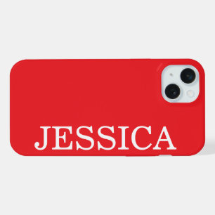 EENVOUDIG STIJLVOOL GEPERSONALISEERDE NAAM MODERN iPhone 15 PLUS CASE