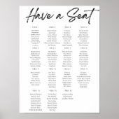 Eenvoudig stoelschema poster (Voorkant)