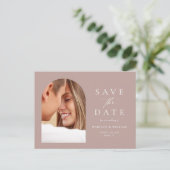 Eenvoudig stoffig Roos Bewaar de datum Briefkaart (Staand voorkant)