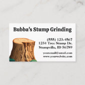 Eenvoudig stomp slijpen visitekaartje (Voorkant)