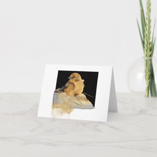 Eenvoudig stootje, blanco bedankkaart (Voorkant)