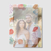 Eenvoudig strand Blue Ocean Seashell bruiloft Vellum Uitnodigingen (Offset (Koppel))