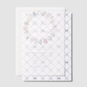 Eenvoudig strand Blue Ocean Seashell bruiloft Vellum Uitnodigingen (Offset (Uitnodiging))