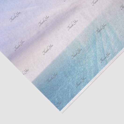 Eenvoudig Strand Zakelijk Bedankt Patroon Tissuepapier (Detail)