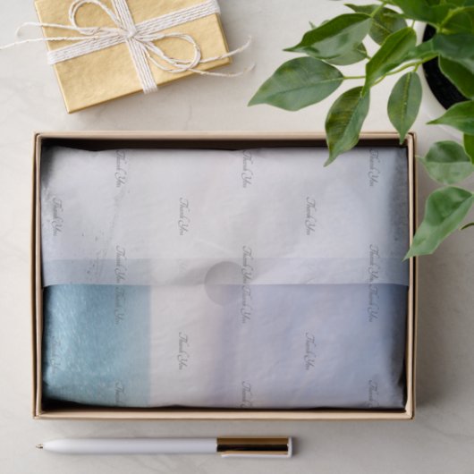 Eenvoudig Strand Zakelijk Bedankt Patroon Tissuepapier (Geschenk)