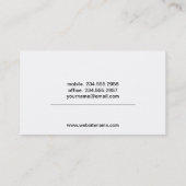 Eenvoudig | Strepen (Geel) Visitekaartje (Achterkant)