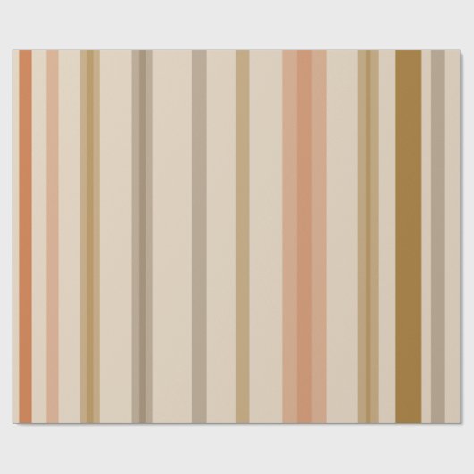 Eenvoudig Stripe Design Cadeaupapier (Vlak)