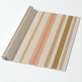 Eenvoudig Stripe Design Cadeaupapier (Uitgerold)