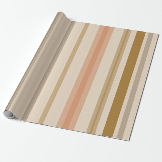 Eenvoudig Stripe Design Cadeaupapier (Uitgerold)