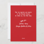 Eenvoudig, Stunning 'Merry & Bright' Drie Kerstbom Feestdagenkaart (Achterkant)