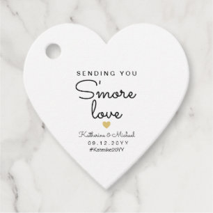 Eenvoudig sturen u meer liefde hart gevormd bedankjes labels