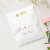 Eenvoudig Stusty Roze Hartelijk dank voor het eleg Bedankzakje (Gezegeld)