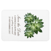 Eenvoudig Succulent sparen de Datum Flexi Magnet Magneet (Horizontaal)