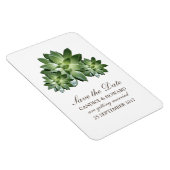Eenvoudig Succulent sparen de Datum Flexi Magnet Magneet (Rechterzijde)