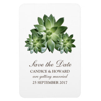 Eenvoudig Succulent sparen de Datum Flexi Magnet Magneet