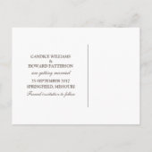 Eenvoudig Succulent sparen de Datum uitnodigen Aankondigingskaart (Achterkant)