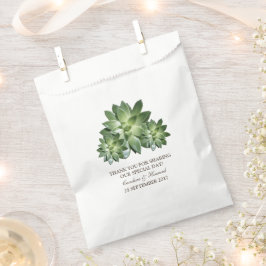 Eenvoudig Succulent Wedding Favor Bags Bedankzakje