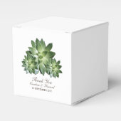 Eenvoudig Succulent Wedding Favor Boxes Bedankdoosjes (Voorkant Zijde)