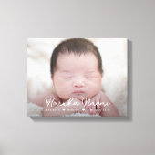Eenvoudig Sweet Baby Nursery Wrapped Canvas Art (Voorkant)