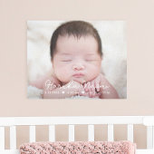 Eenvoudig Sweet Baby Nursery Wrapped Canvas Art