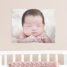 Eenvoudig Sweet Baby Nursery Wrapped Canvas Art