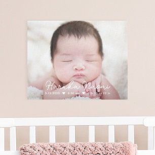 Eenvoudig Sweet Baby Nursery Wrapped Canvas Art Afdruk