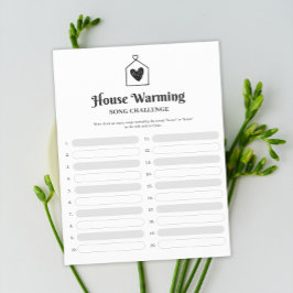 Eenvoudig Sweet Heart House Warming Party Game