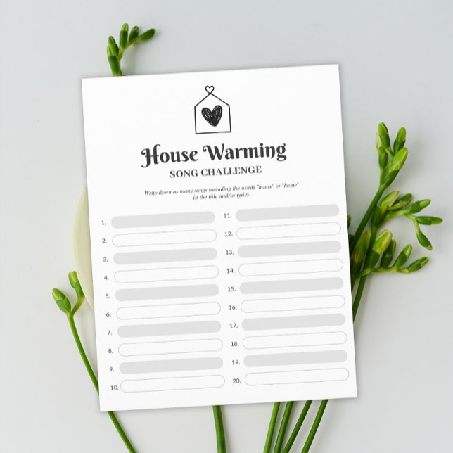 Eenvoudig Sweet Heart House Warming Party Game (Simple Sweet Heart House Warming Party Game)