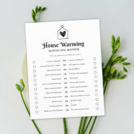 Eenvoudig Sweet Heart House Warming Party Game