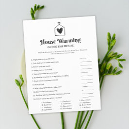 Eenvoudig Sweet Heart House Warming Party Game