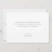 Eenvoudig Sweet Multi Photo Collage Elopement Wedd Aankondiging (Achterkant)