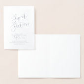 Eenvoudig Sweet Sixteen-script Folie Kaarten (Display)