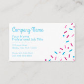 Eenvoudig sweet Sprinkle bedekte professionele Visitekaartje (Achterkant)