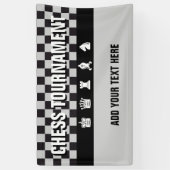 Eenvoudig Symbolen - CHESSMEN + uw ideeën Spandoek (Verticaal)