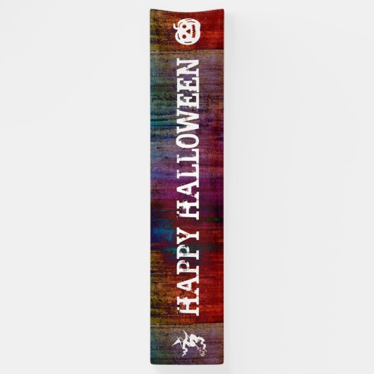 Eenvoudig Symbolen — heks en pompoen Spandoek (Verticaal)