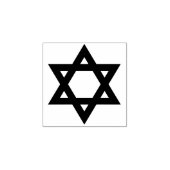 Eenvoudig Symbolen/pictogrammen - DAVID STAR + ide Rubberstempel (Afrduk)