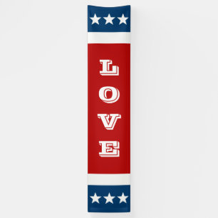 Eenvoudig symbolen - volledige sterren + jouw teks spandoek