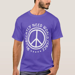 Eenvoudig Symbolen - VREDE + uw ideeën T-shirt