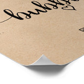 Eenvoudig symbool voor Faux Kraft-kalligrafie Poster (Hoek)