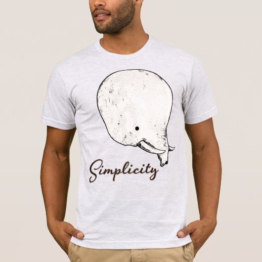 Eenvoudig T-shirt (Voorkant)