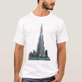 Eenvoudig T-shirt met Burj Khalifa-logo (Voorkant)