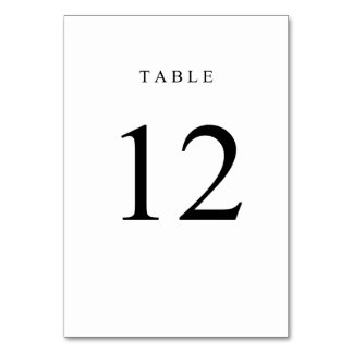 Eenvoudig tabelnummer - 12 kaart