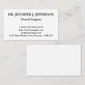 Eenvoudig tandheelkundig Visitekaartje (Voorkant / Achterkant)