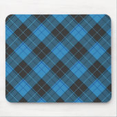 Eenvoudig tartan-patroon in donkerblauw.. muismat (Voorkant)