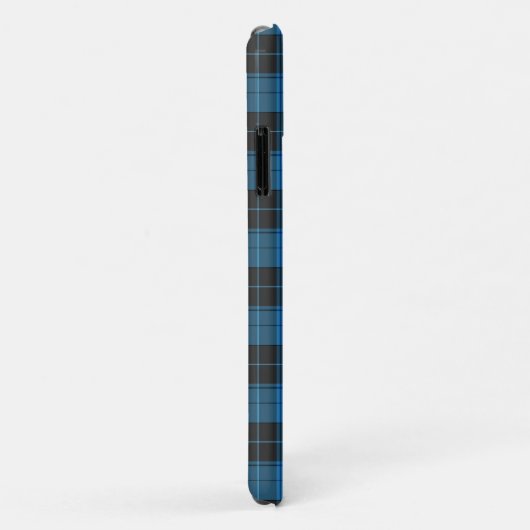 Eenvoudig tartan-patroon in donkerblauw Uncomm Case-Mate iPhone Case (Achterkant/rechts)