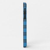 Eenvoudig tartan-patroon in donkerblauw Uncomm Case-Mate iPhone Case (Achterkant/links)