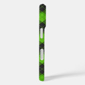 Eenvoudig tartan-patroon in donkergroene diagonaal Case-Mate iPhone case (Achterkant / Rechts)