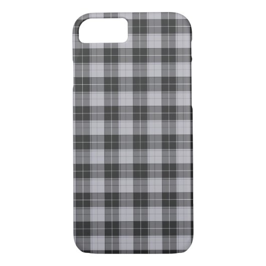 Eenvoudig tartan-patroon in grijs Case-Mate iPhone case (Achterkant)